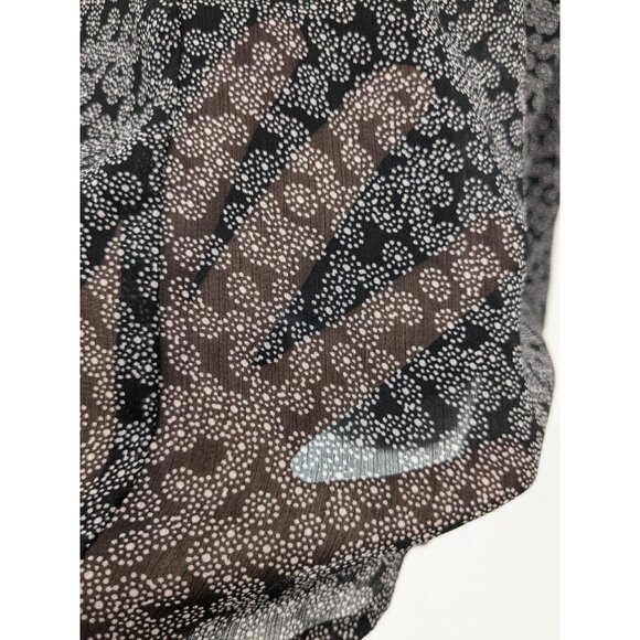 LOFT Cold Shoulder Disty Top Women Size XS Floral Office Corporate Flowy Capsule - Picture 7 of 9